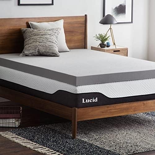 Lucid 4-Inch Memory Foam Mattress Topper: Plush Comfort Await