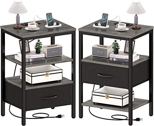 Review: SUPERJARE Nightstand Set of 2 – Stylish & Functional Bed Side Tables