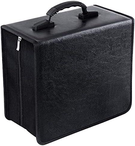 Review: 400 Capacity CD Case Organizer – Black Leather