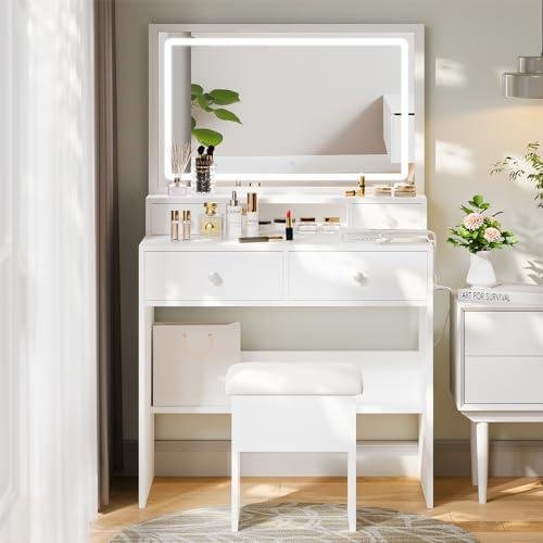 Review: Elegant Makeup Vanity Desk with Lights