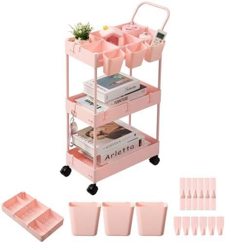 Review of danpinera 3 Tier Slim Storage Cart: Practical and Stylish Organization Solution