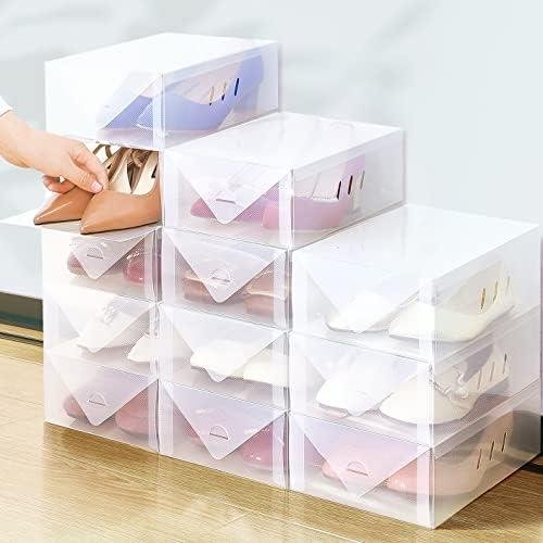 12 Pack Women’s Shoe Box Clear Plastic Stackable – Honest Review and Tips