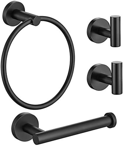 Review: Lairuier 4-Piece Bathroom Hardware Set in Matte Black