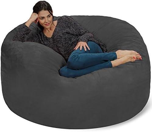 Review of Chill Sack Bean Bag Chair: Giant 5′ Memory Foam Furniture – Soft Micro Fiber Cover