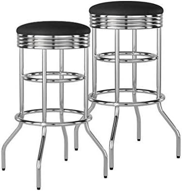 TRINITY Heavy Duty Chrome Swivel Bar Stool Review: Comfort and Style in One!