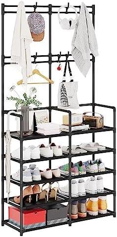 UDEAR 5-Tier Coat and Shoe Rack Review: Organize Your Entryway in Style