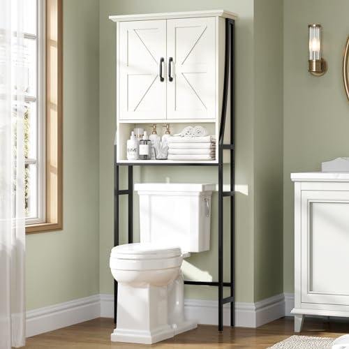 MXARLTR Over The Toilet Storage Cabinet Review: Premium Quality Bathroom Organizer With Barn Doors