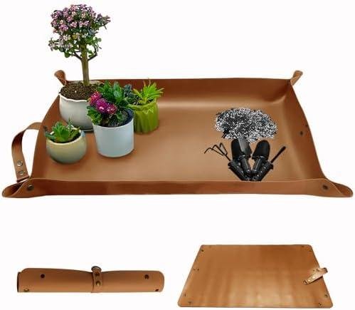 Waterproof Leather Plant Repotting Mat Review: Mess-Free Gardening