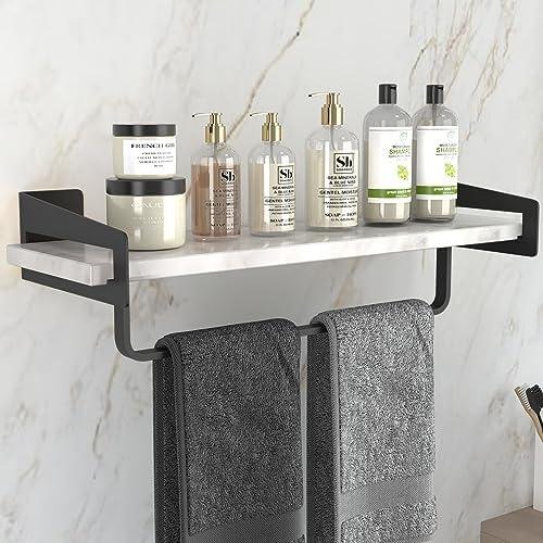 Review: Marble Bathroom Shelf with Towel Bar, Modern Floating Shelf Wall Mount