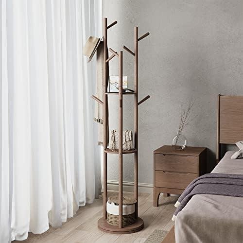 KungFuWood Wooden Coat Rack Review: Sturdy & Stylish Entryway Stand