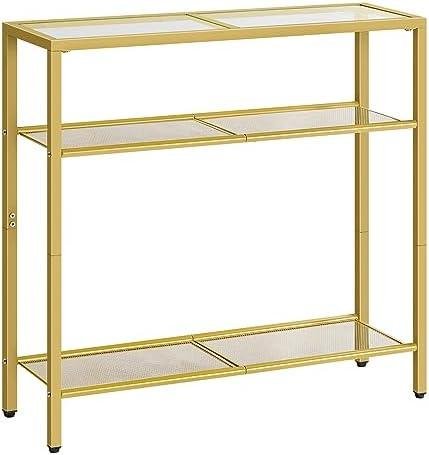 Modern 3-Tier Glass Console Table Review: HOOBRO GD21XG01G1