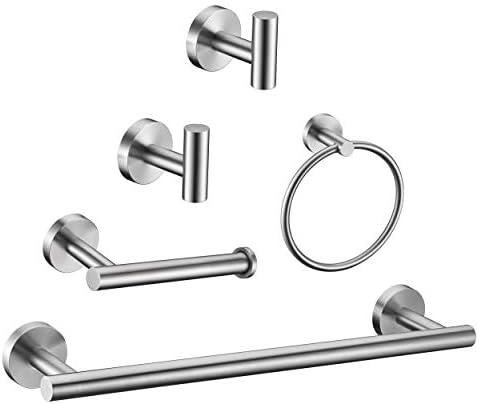 Review: 5 Piece Brushed Nickel Bathroom Hardware Set from At Kw Bathroom Store