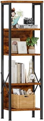 Furologee 5 Tier Bookshelf Review: Space-Saving, Versatile, and Sturdy!