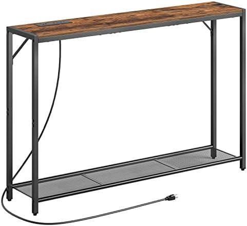 MAHANCRIS Rustic Brown Sofa Table Review: Stylish & Functional!