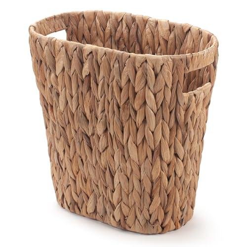 YANGQIHOME Handwoven Wicker Trash Can Review: Stylish & Sustainable Waste Solution