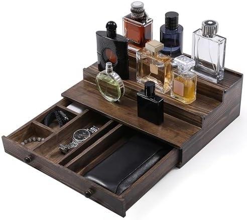 Review: Boulphia Wooden Cologne Organizer with 3 Tier Display Shelf