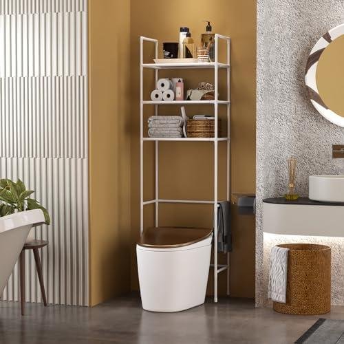 Review: 3-Tier Over The Toilet Storage Shelf – White Bathroom Organizer