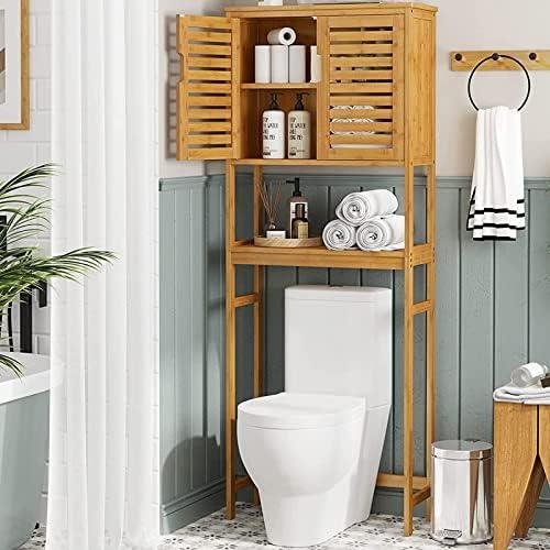 VIAGDO Bamboo Over Toilet Storage Cabinet Review: Space-Saving & Stylish