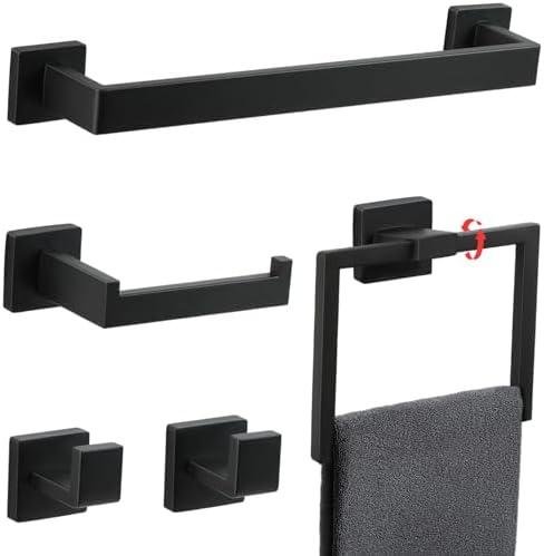 Review: DUMDER Matte Black Bathroom Hardware Accessories 5-Piece Set