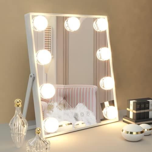 Manocorro Hollywood Vanity Mirror: 3 Color Lighting Modes, Smart Touch Control, Plug-in Light Up