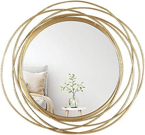 Mirrorize Gold Round Mirror: Premium Quality Decor for Every Room