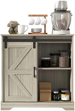 Panana Sliding Barn Door Buffet Sideboard Review: Farmhouse Style Storage Solution