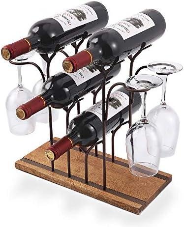 Review: ALLCENER Tabletop Wood Wine Holder – Fashionable & Dual-Purpose