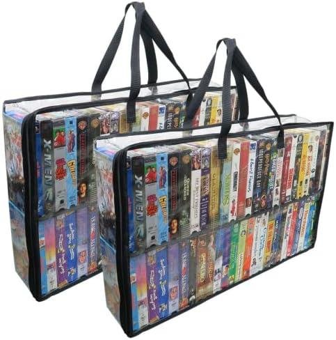 Review: Evelots 2 Pack VHS Movie Tape Storage Bags – Keep Your Collection Organized and Protected