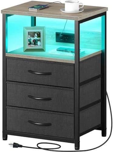 Review: Seventable Nightstand with Charging Station and LED Light