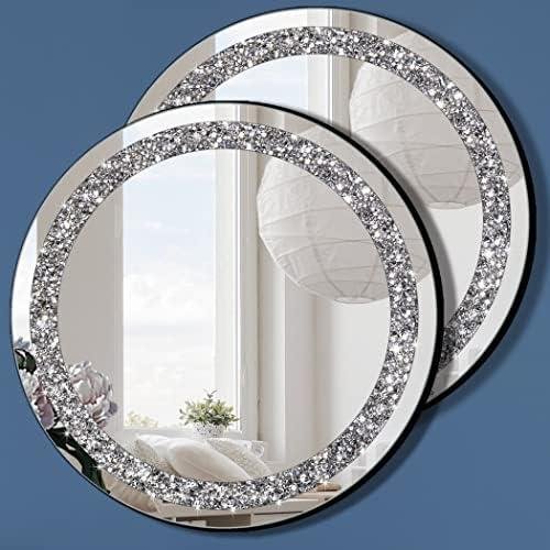 Review: QMDECOR Crystal Crush Diamond Mirror 2 Pack – Elegant Wall Decor