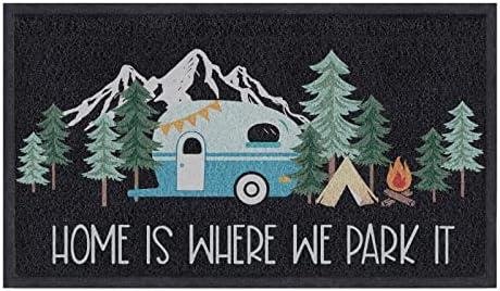 Comfoyar Camper RV Door Mat Review: Home is Where We Park It Camping Doormat