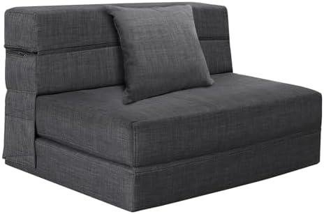 Review: Memory Foam Convertible Sleeper Chair Twin Bed Couch with Pillow