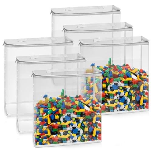 Organize Your Toys with Ease: 6 Pack Transparent Toy Storage Bags Review