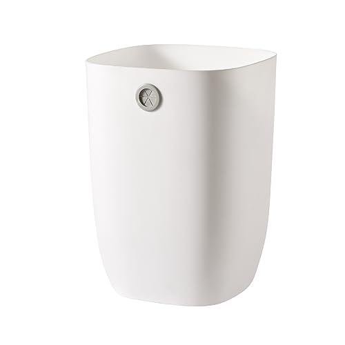 Compact White Bathroom Trash Can Review