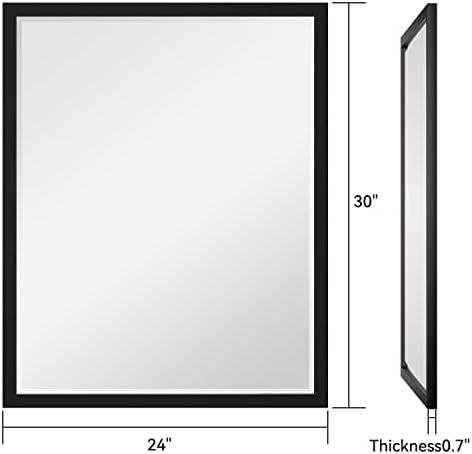 Review: Black Bathroom Mirror ‍24 x 30-Inch - Elegant & Versatile