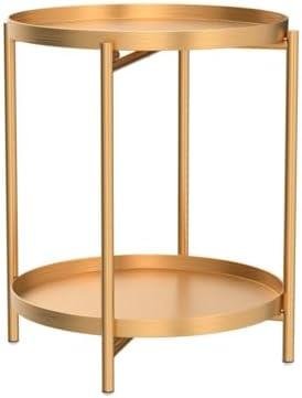 TeoKJ ⁣2 Tier Gold Side‌ Table Review: Elegant, Functional, and Easy to Clean