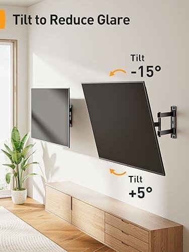 Review:‍ Perlegear ⁢Full‍ Motion TV Wall‍ Mount - Solid Construction & Easy Installation