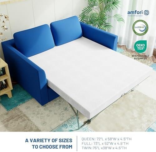 Comprehensive Review‍ of 4.5 Inch Cool⁢ Gel Memory Foam Sofa Bed Mattress – CertiPUR-US ⁤Certified