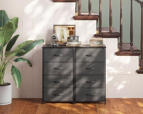 Small Dresser Chest: Sturdy Steel Frame ⁤& Wood Top Review