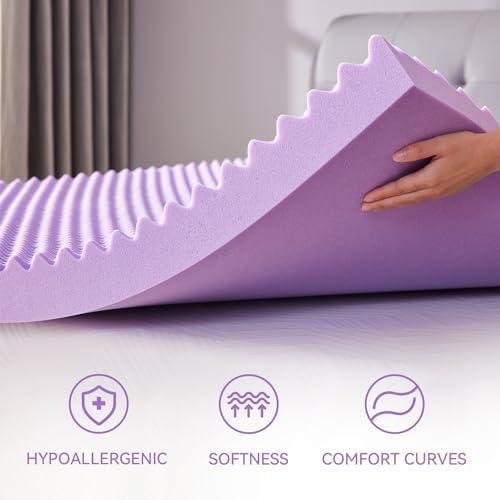 SINWEEK 2 Inch Egg Crate Memory Foam Mattress Topper Review: Back Pain Relief & Comfort