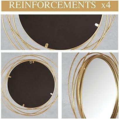 Mirrorize Gold Round Mirror: ⁣Premium Quality Decor for Every Room