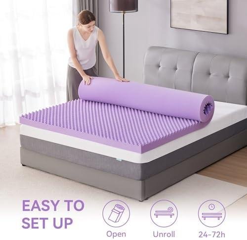 SINWEEK‍ 2‍ Inch Egg‌ Crate Memory Foam Mattress Topper Review:​ Back ‌Pain Relief ⁤& Comfort