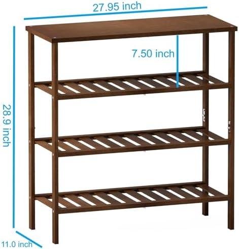 Review: Big Bamboo Shoe Rack Organizer - Space Saving Closet Entryway Organizer