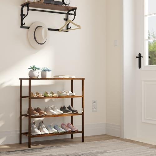 Review: Big Bamboo Shoe ‍Rack Organizer⁣ - Space Saving Closet Entryway Organizer