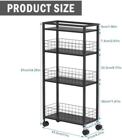 LUMAMU Slim⁤ Storage Cart Review: Space-Saving, Sturdy & Functional