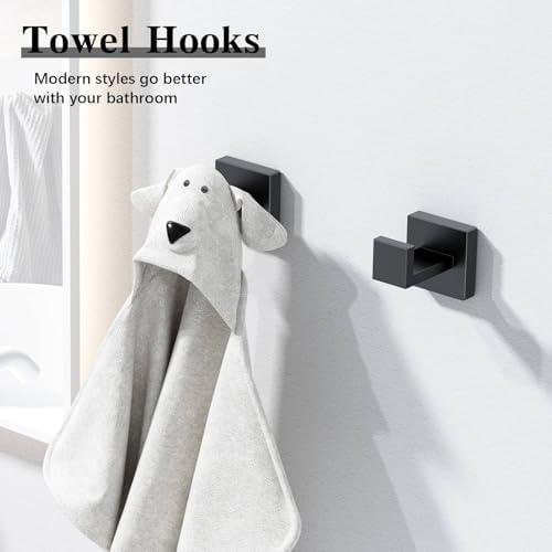 Review: DUMDER Matte Black Bathroom ​Hardware Accessories 5-Piece‍ Set