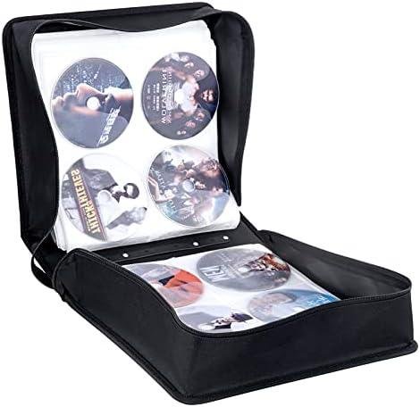 Review:⁢ 400 Capacity CD Case⁤ Organizer - Black Leather