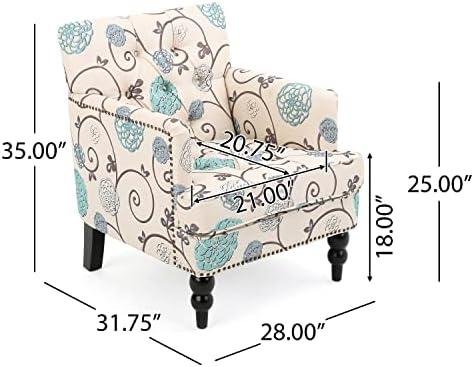 Review: Christopher Knight Home ‌Harrison Club‍ Chair in White & ⁢Blue Floral