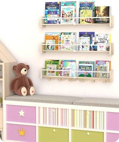 Review: Nursery Book Shelves Set of 3 -‍ A Must-Have for Kids Rooms!