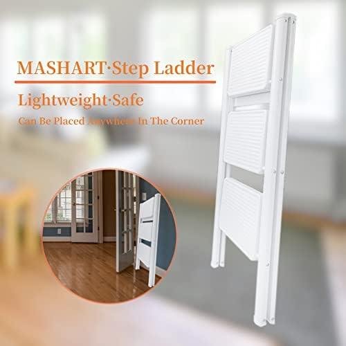 Review: MASHART BRAND‌ 3 Step Ladder - Lightweight, Portable, and‍ Safe